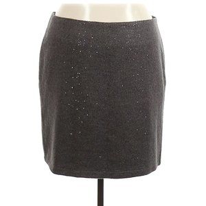 J.JILL Charcoal Sequin Wool Blend Skirt sz 20 NEW